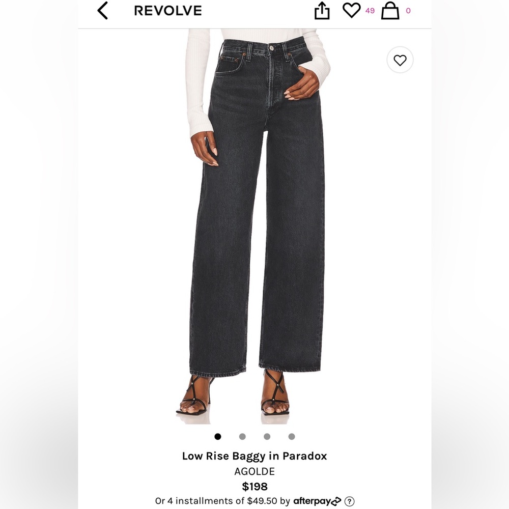 Agolde size 27 black jeans!